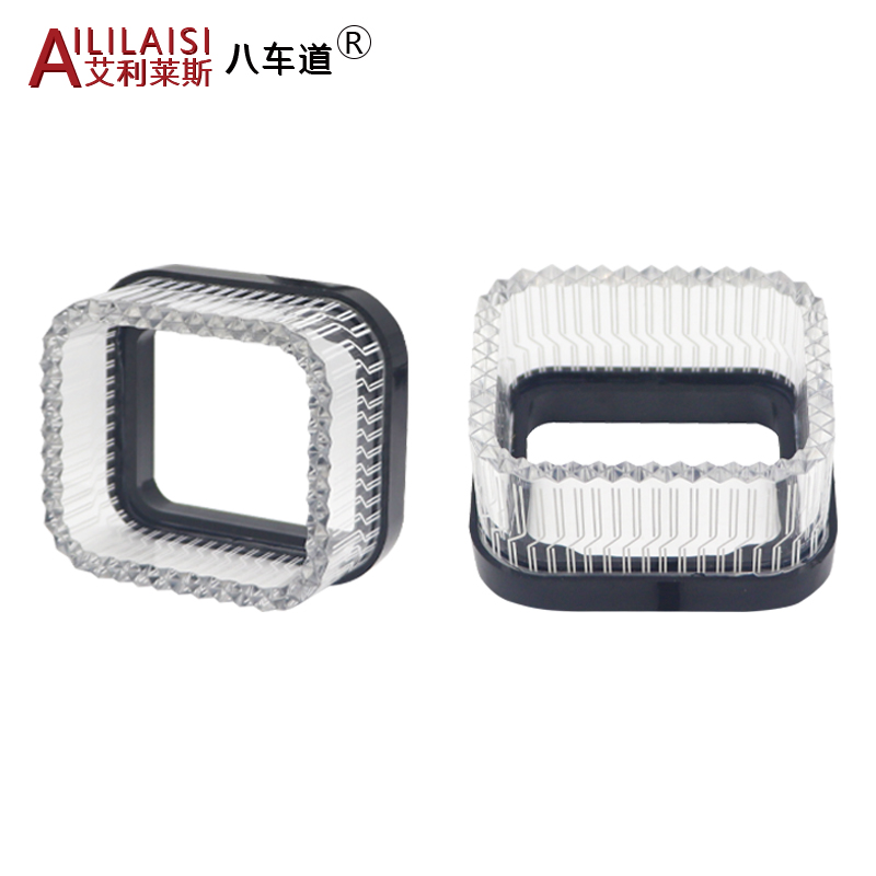 Aililaisi 1.5inch light guide angel eye integrated cover Install daytime running Headlights Lens Cover with for Universal car