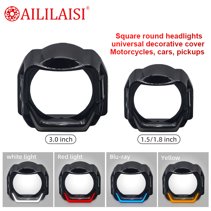 Universal 3.0 Inch Decoration Cover Lamps motorcycle Headlamp daytime shade FOR ALL CAR decorative retrofitted upgrade Daylight