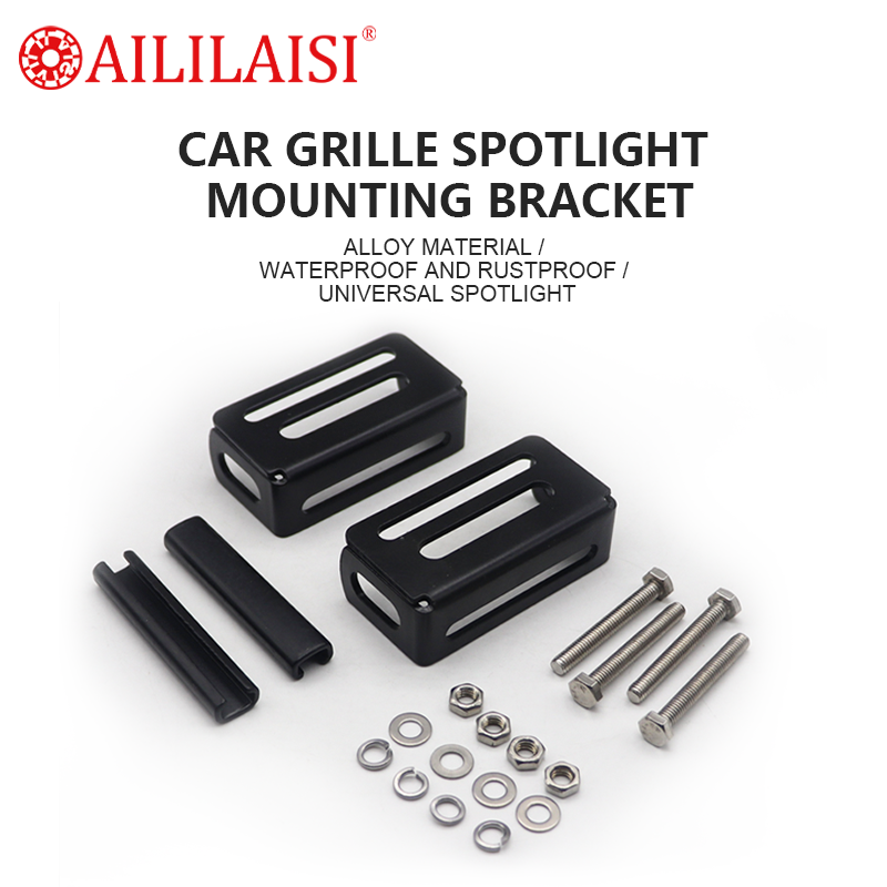 Aililaisi Fit for 6 12 20 Inch Single Row LED Light Bar Offroad Car Front Grille Bumper TInstallation Bracket Grille Spotlights