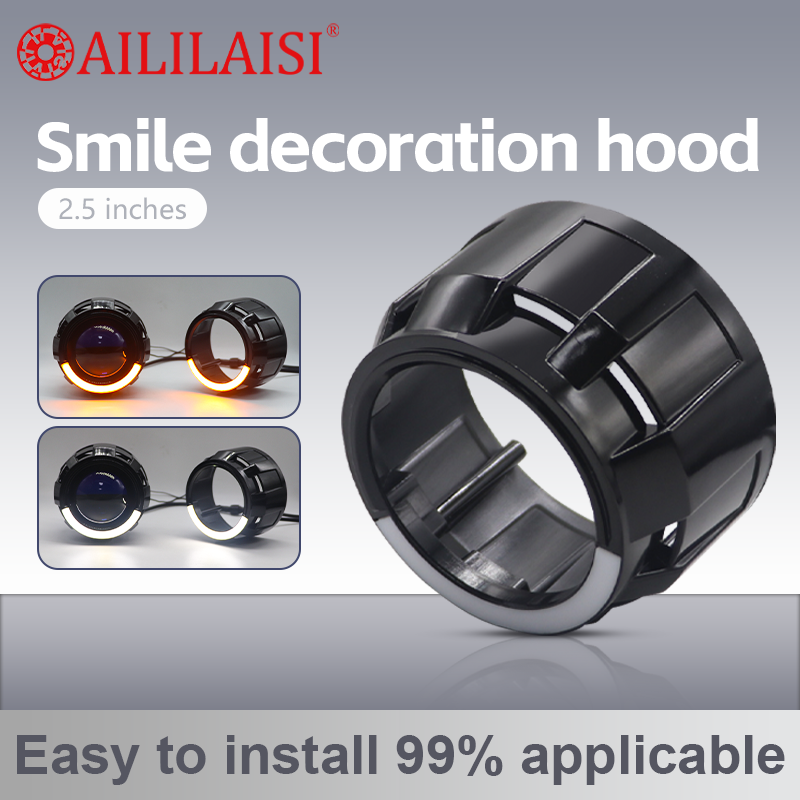 2.5Inch Decoration Cover Lamps Headlamp Daytime Running Light for Universal Motorcycle Car Decorative Led Turn Signals Yellow