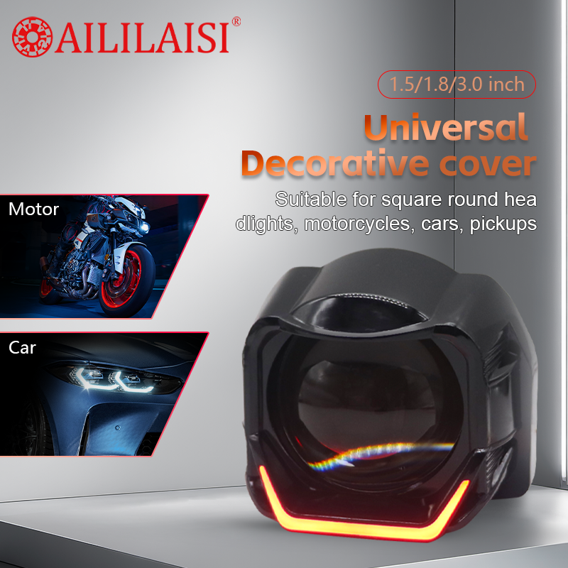 Universal 3.0 Inch Decoration Cover Lamps motorcycle Headlamp daytime shade FOR ALL CAR decorative retrofitted upgrade Daylight