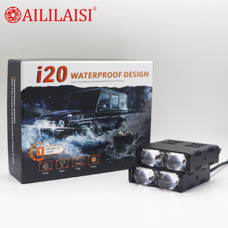 I20 LED Lens Spotlights Headlight Bulb Fog Driving Lights for Motorcycle Accessories Long Range Brightness Strong Penetration