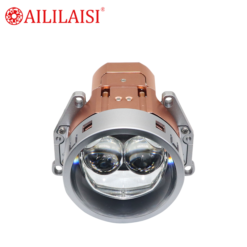 Aililaisi High Power LED 2Lens Laser Headlight Spotlight Dual Lights 3Inch Bifocal Automobile Modification for Mercedes W204 Cla