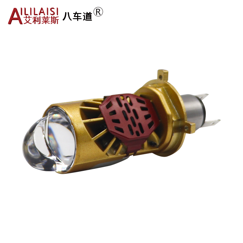 New Design Motorcycle car LED Headlight H4 High Low Beam Bi Projector Lens 40W bulb 4000lm 5700K Moto Retrofit Mini Auto Hi Lo