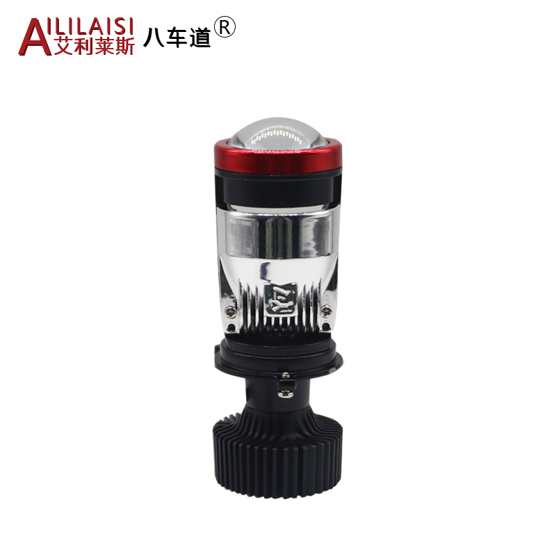 Y7 lens H4 far and near integrated headlight dual light super bright car LED fish eye Mini laser motorcycle Lamp High Low Beam