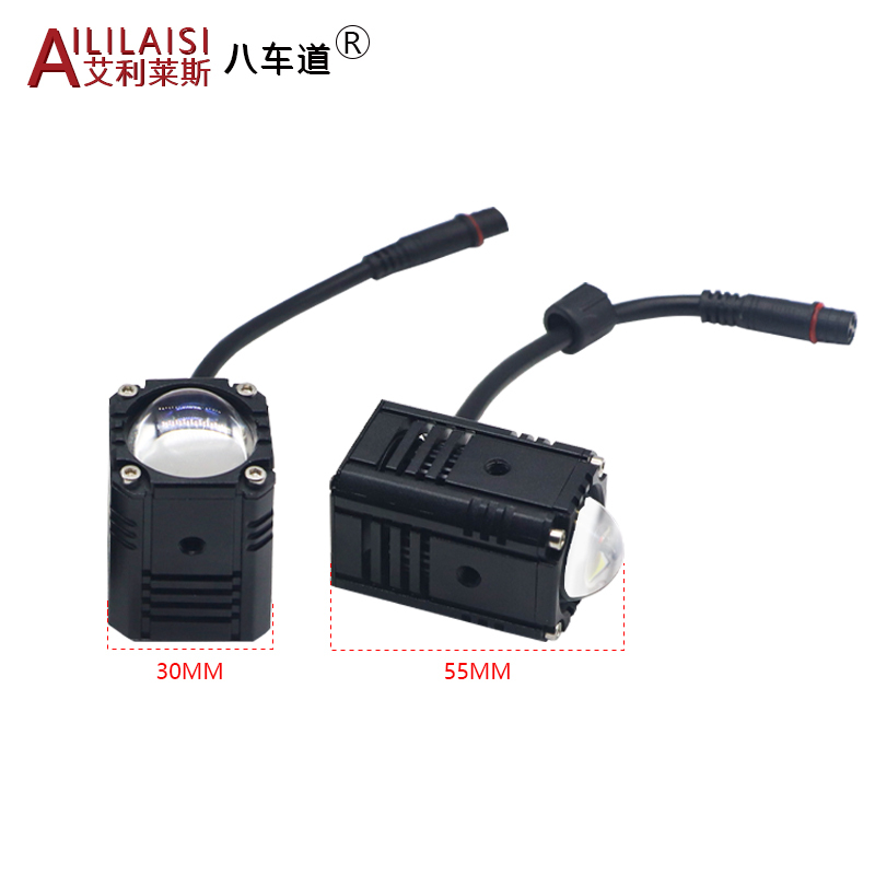 Mini Matrix Single Laser Headlight Lens 3000K 6000K Bi LED Projector spotlight for Universal car and motorcycle lamps External