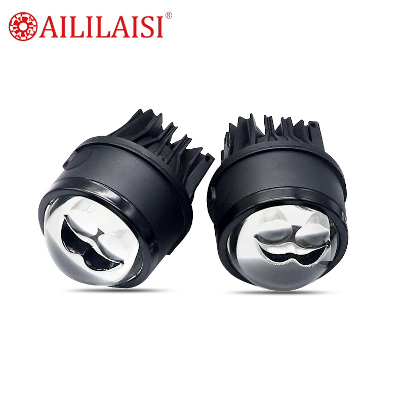 Aililaisi 3Inch 180W Matrix Bi LED Dual Fog Lamp Projector Lens Hi Low Beam Car Driving Lights New Laser Bifocal for Universal