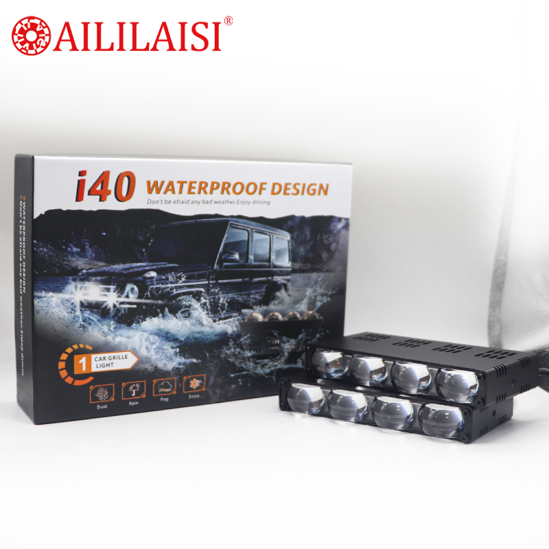 Aililaisi I40 Custom Logo Laser Projector LED Driving Fog Lights Auxiliary Spot for White Yellow Medium Screen Spotlight Ca