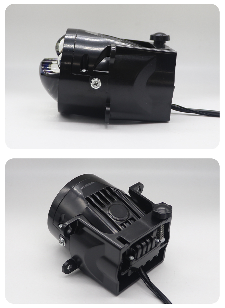 3 Inch Borosilicate Glass blue membrane Lens Projector Car BI Led Fog Driving Lights Fog Lamp with Bracket Universal 6000K laser