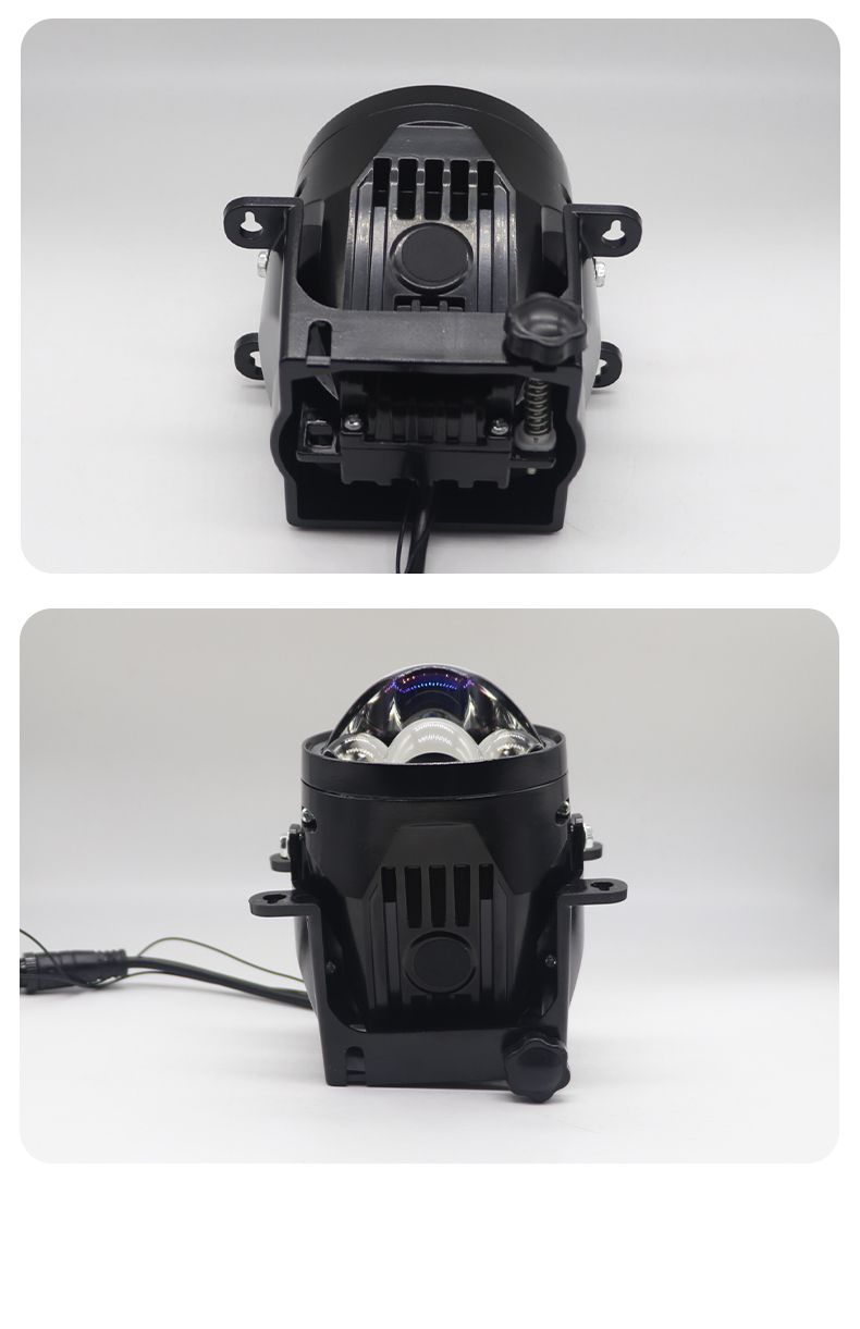 3 Inch Borosilicate Glass blue membrane Lens Projector Car BI Led Fog Driving Lights Fog Lamp with Bracket Universal 6000K laser