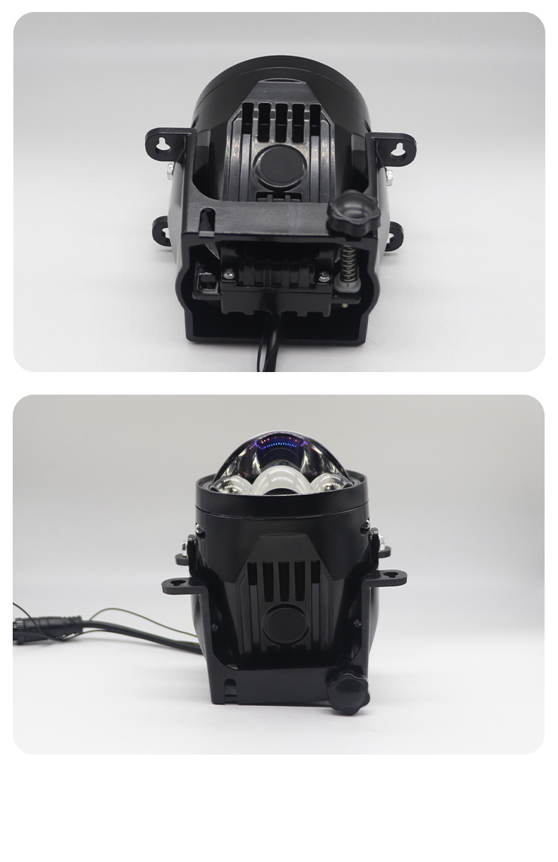 3 Inch Borosilicate Glass blue membrane Lens Projector Car BI Led Fog Driving Lights Fog Lamp with Bracket Universal 6000K laser