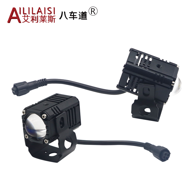 Mini Matrix Single Laser Headlight Lens 3000K 6000K Bi LED Projector spotlight for Universal car and motorcycle lamps External