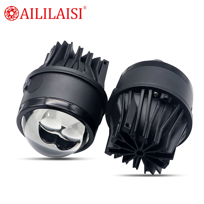 Aililaisi 3Inch 180W Matrix Bi LED Dual Fog Lamp Projector Lens Hi Low Beam Car Driving Lights New Laser Bifocal for Universal