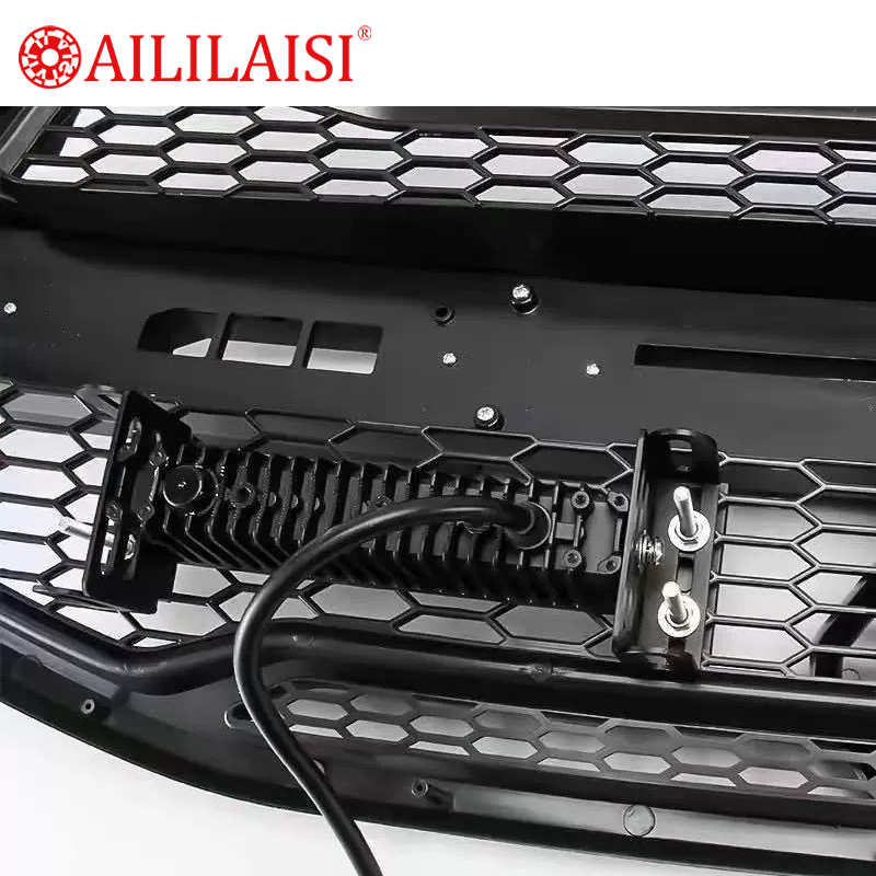 Aililaisi Fit for 6 12 20 Inch Single Row LED Light Bar Offroad Car Front Grille Bumper TInstallation Bracket Grille Spotlights