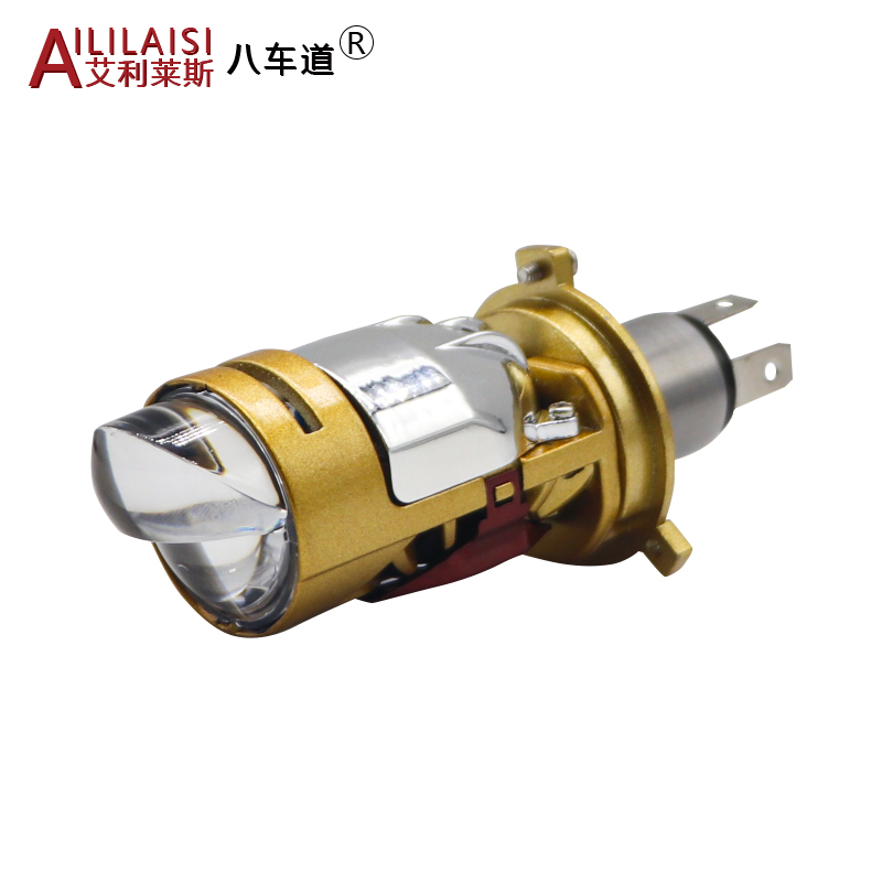 New Design Motorcycle car LED Headlight H4 High Low Beam Bi Projector Lens 40W bulb 4000lm 5700K Moto Retrofit Mini Auto Hi Lo