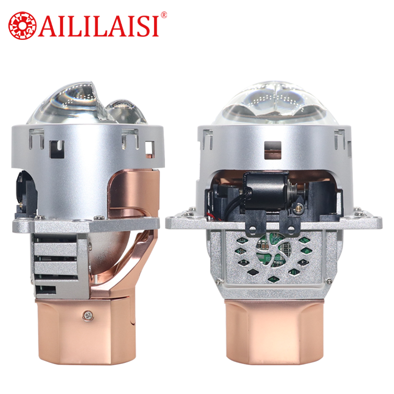 Aililaisi High Power LED 2Lens Laser Headlight Spotlight Dual Lights 3Inch Bifocal Automobile Modification for Mercedes W204 Cla