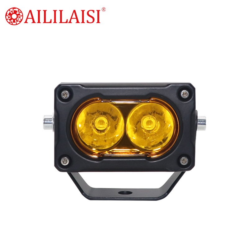 AIlillaisi Fog Driving Automobile Lamp Fog Light LED Strip Spot for Motorcycle Universal White Yellow Moto External 2 Lens Car