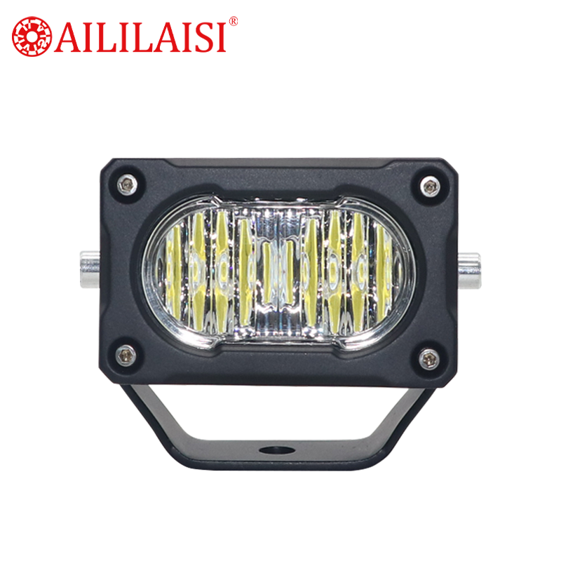 White Led Work Lamp Fog Light Pods White Yellow Motorcycle Row Kit Housing Multi-Function Running Spot Lights Combo Beam Car