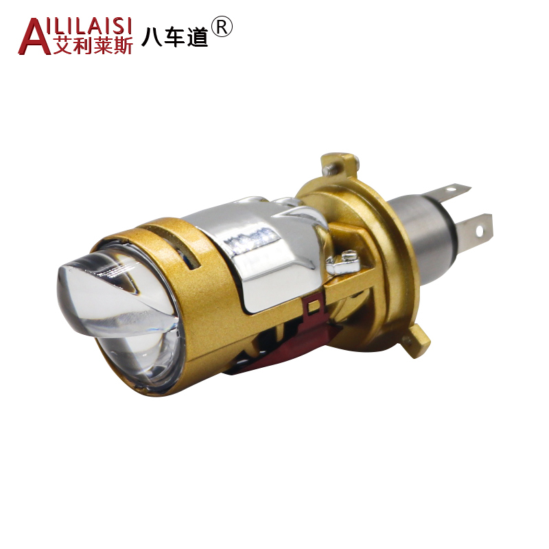 New Design Motorcycle car LED Headlight H4 High Low Beam Bi Projector Lens 40W bulb 4000lm 5700K Moto Retrofit Mini Auto Hi Lo