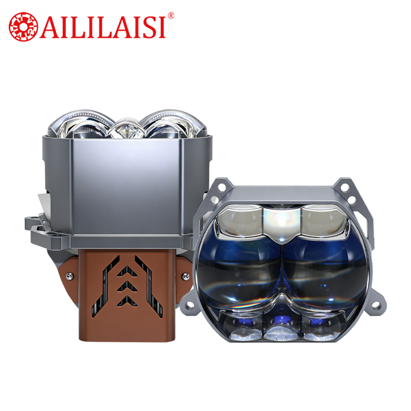 Bi LED Projector 8 Lens Wholesale Factory Auto Modification Bulk Universal Retrofit Parts High Power Car Headlight Laser Bifocal