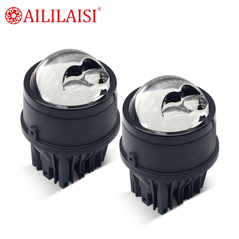 Aililaisi 3Inch 180W Matrix Bi LED Dual Fog Lamp Projector Lens Hi Low Beam Car Driving Lights New Laser Bifocal for Universal