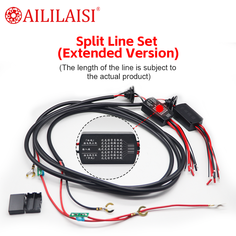 9th Generation Universal Car Light Accessories H4 Line LED Projector with Auto Lights Decoding Wire Harness Wide Pressure Group