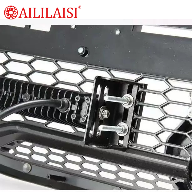 Aililaisi Fit for 6 12 20 Inch Single Row LED Light Bar Offroad Car Front Grille Bumper TInstallation Bracket Grille Spotlights