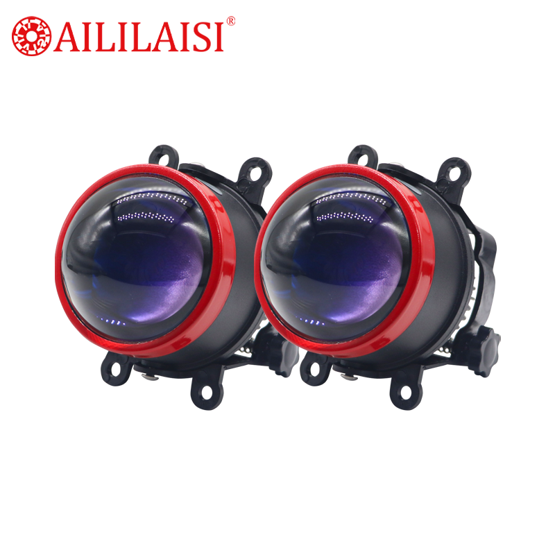 RGB GTW Fog Light Lamp Trim 2017 for Civic Si LED Car Universal High Low Laser Beam Colorful Demon Eyes 12v Driving Automobile
