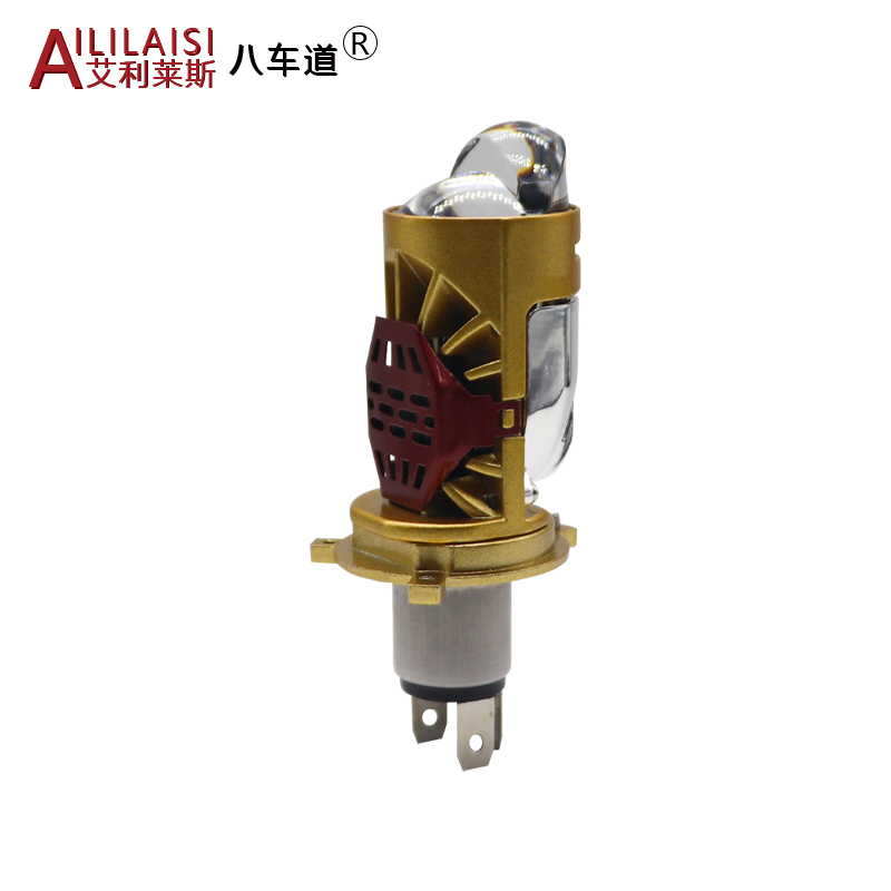 New Design Motorcycle car LED Headlight H4 High Low Beam Bi Projector Lens 40W bulb 4000lm 5700K Moto Retrofit Mini Auto Hi Lo