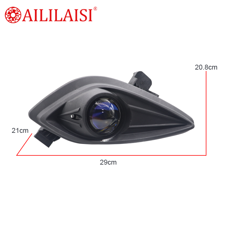 Aililaisi New 2Inch Aluminum Bi LED Projector Fog Lamp IP-67 Waterproof High/Low Beam 12V Yellow for Hyundai Elantra 2011-2014