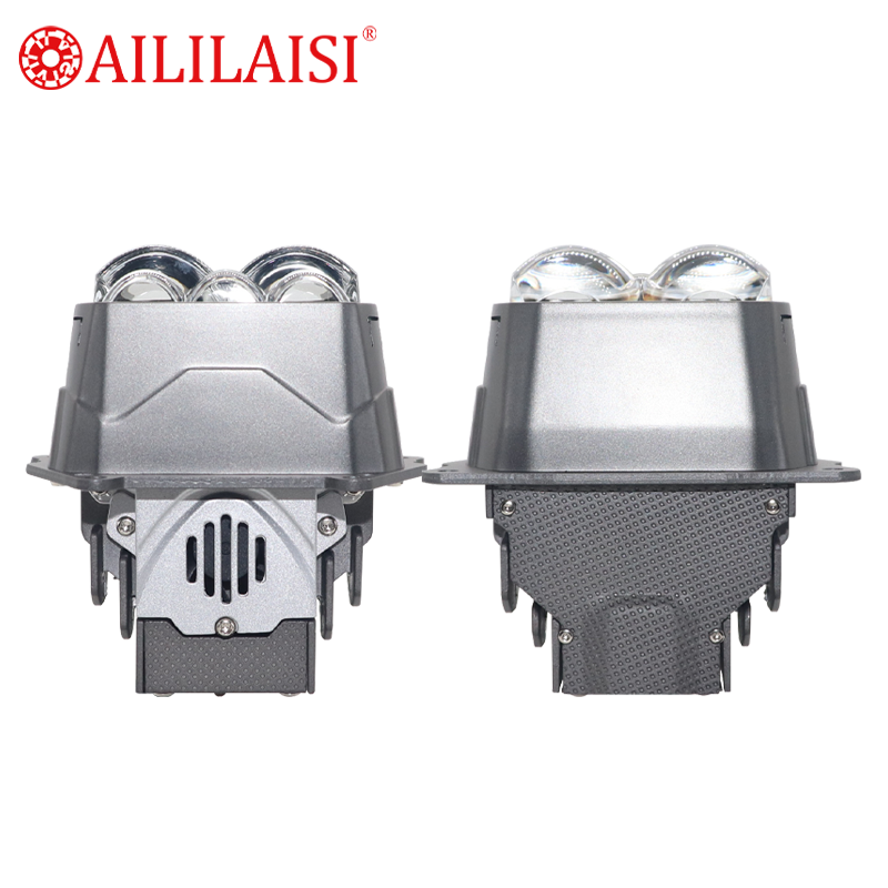 3 Inch 5Lens Bifocal Projector Bi LED High Low Beam Headlamp Spotlight High Power Laser Square Projector Super Bright Headlight