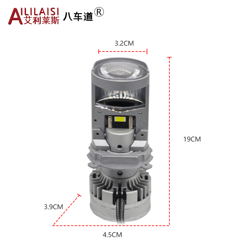 Super Bright High Power H4 Led Lens Projecto Low Beam Headlights Bulb 55W 6000LM 6500K Mini H4 For Car Universal Price Bulbs