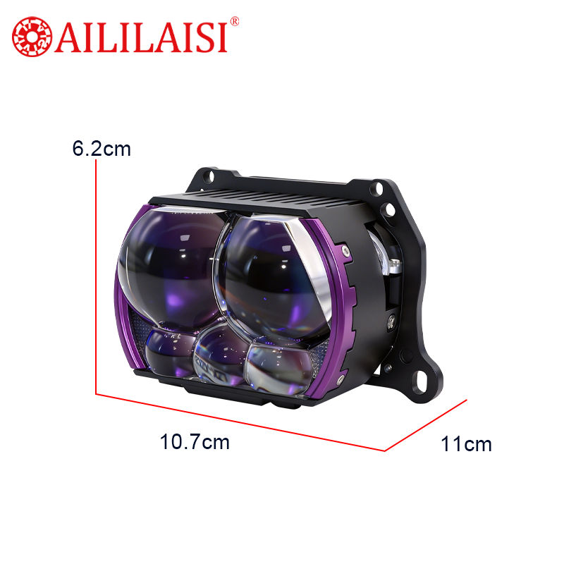 3Inch Lenses Headlights Bi LED Hi/lo Beam Five Lens Dual Laser Bifocal Headlight Automobile Lights for Chevrolet Silverado Car