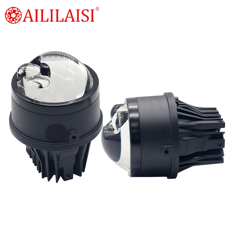 Aililaisi 3Inch 180W Matrix Bi LED Dual Fog Lamp Projector Lens Hi Low Beam Car Driving Lights New Laser Bifocal for Universal