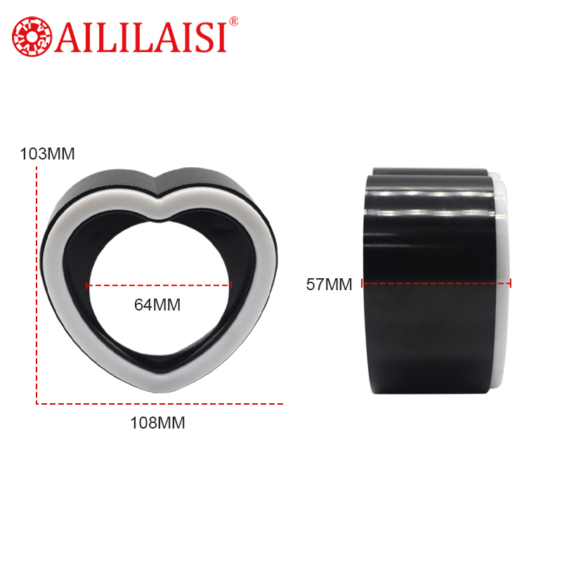 Universal 2.5inch Love Decorative Cover Ring Light LED Shroud Halo Decorative Retrofitted Upgrade for Motorcycle Car Headlamp