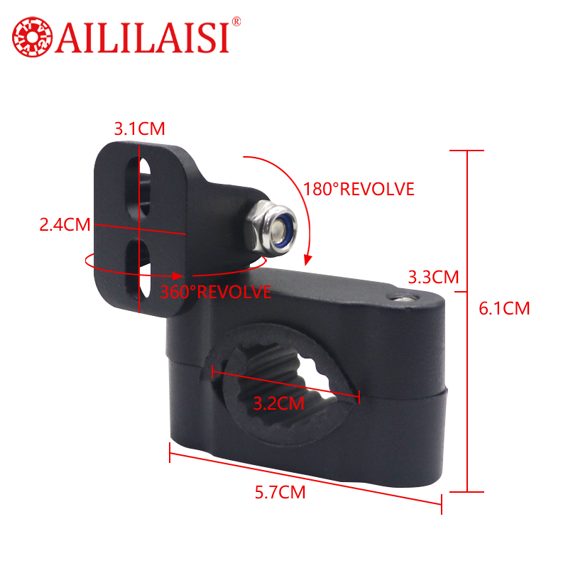 Universal Parts Adjustable Bumper Modified Led Light Headlight Mount Kit Motorcycle and Car Spotlight Installation Bracket Fixed