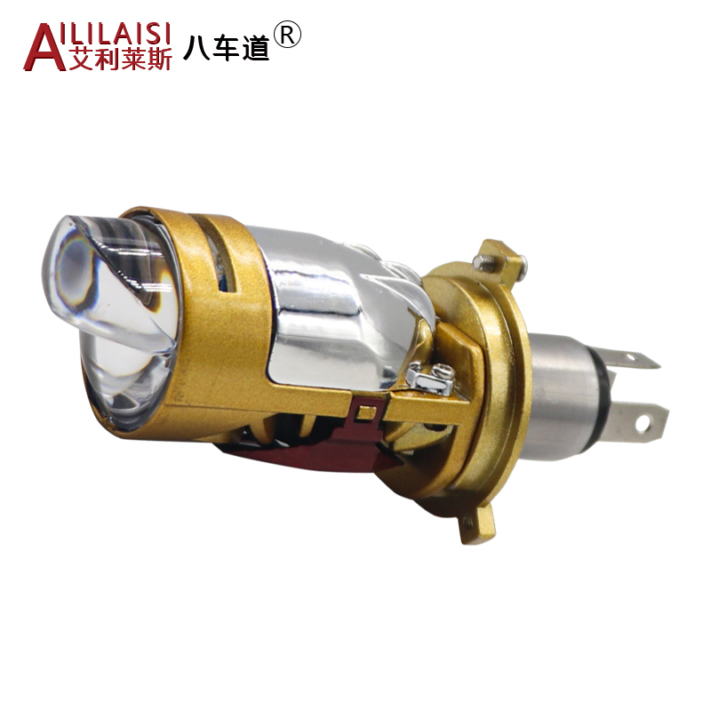New Design Motorcycle car LED Headlight H4 High Low Beam Bi Projector Lens 40W bulb 4000lm 5700K Moto Retrofit Mini Auto Hi Lo