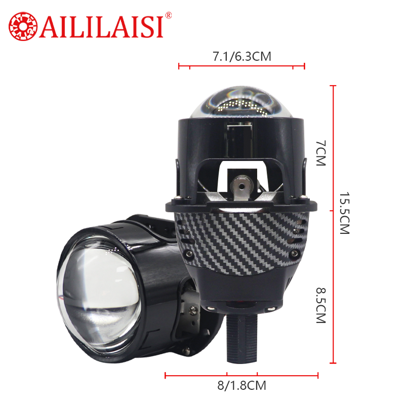 2.5 Inch Headlights Lens 6000K Bi Led Laser Projector for Universal Laser Headlight Modification Automobile Laser Headlight 65w