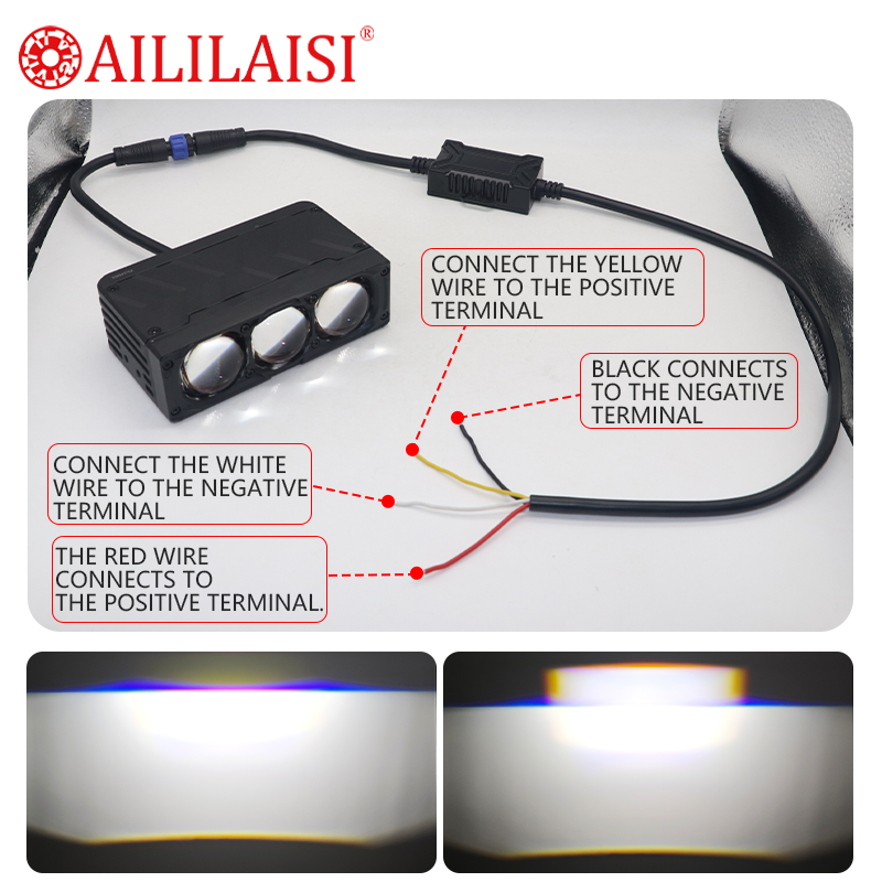 Super 3Mini LED System Light Bulb Bar for Cars Motorcycles Two Color 110W White 6500 New Bright Spotlights Grille Light Driving