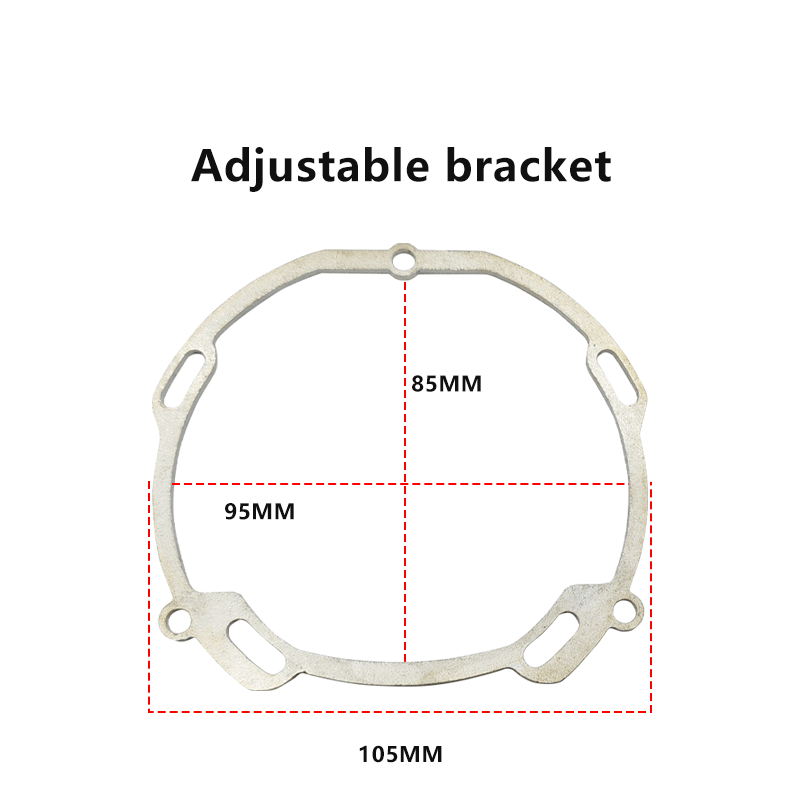 Universal Adjustable Bracket Car Headlight Reflector Bowl Projector Mounting Transition Framework for Hella 2Lens Adapter Frame