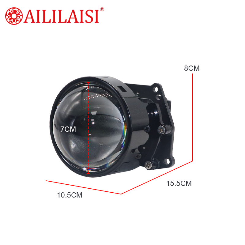 Aililaisi High Power LED Headlight Spotlight Dual Lights 3Inch Bifocal Automobile Modification for Universal Honda Accord 2017