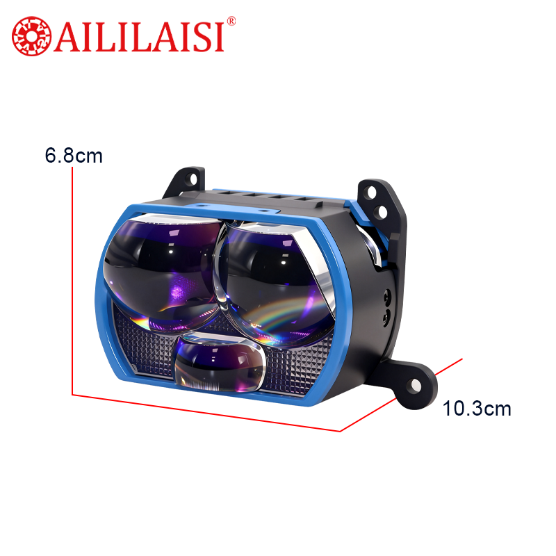 3 Inch Three Lens Headlights Dragon BallsShort Style Cross Border Factory Direct Bi LED Bifocal Dragon Ball 12V 6500K Universal