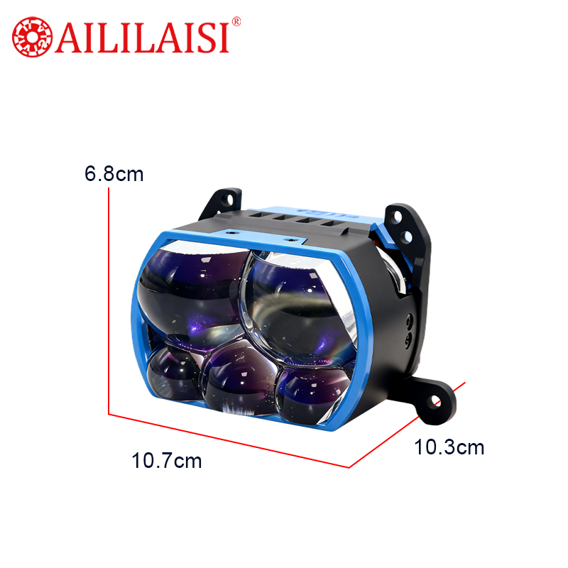 3Inch Lenses Headlights Bi LED 5Lens Hi/lo Beam Five Lens Dual Laser Bifocal Laser Headlight Automobile Lights for Universal Car