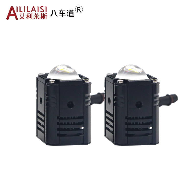 Mini Matrix Single Laser Headlight Lens 3000K 6000K Bi LED Projector spotlight for Universal car and motorcycle lamps External