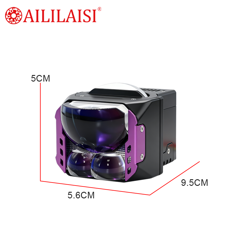 LED Projector Lens Bi-LED Headlight High Low Beam Dual Lens for Car Motorcycle Compatible With 12V/24V Vehicles Wholesale Ready