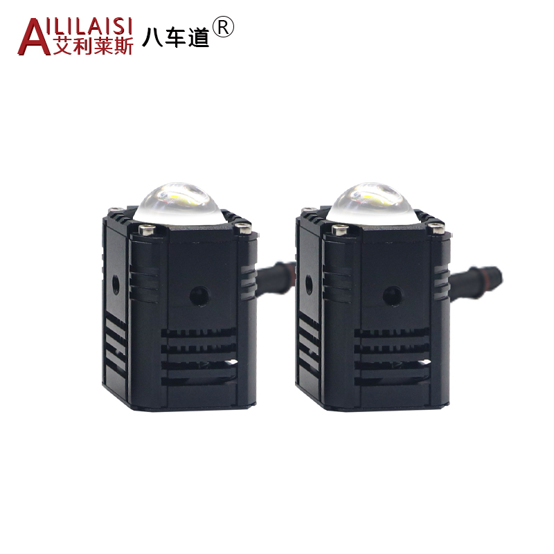 Mini Matrix Single Laser Headlight Lens 3000K 6000K Bi LED Projector spotlight for Universal car and motorcycle lamps External