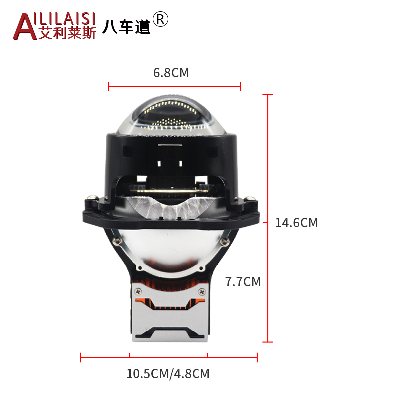 h4 h7 headlights bi led projector lens high low beam car bulbs 12V auto lighting 6000K 3 Inch Automotive Lighting System with
