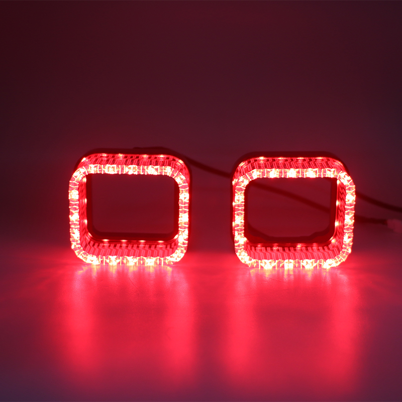 Aililaisi 1.5inch light guide angel eye integrated cover Install daytime running Headlights Lens Cover with for Universal car