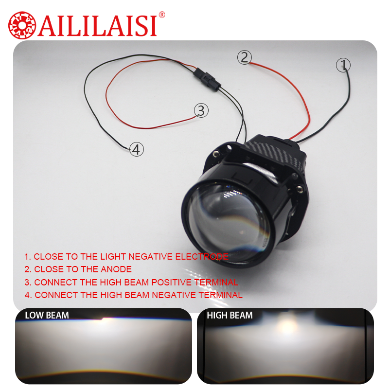 2.5 Inch Headlights Lens 6000K Bi Led Laser Projector for Universal Laser Headlight Modification Automobile Laser Headlight 65w