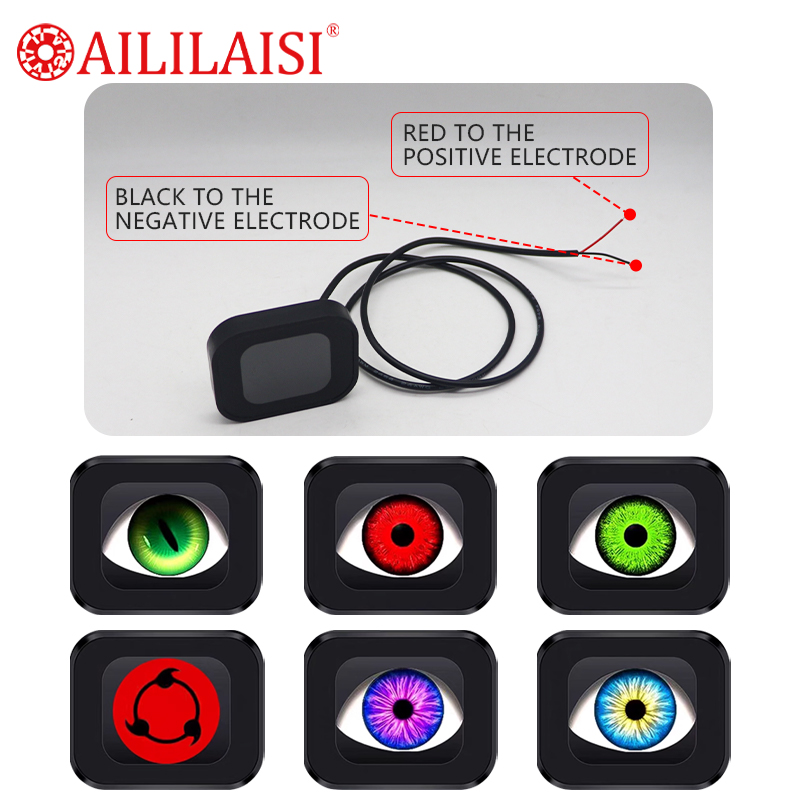 Electric Motorcycle Modified Eagle Eye Devil Eye Light Dynamic LED sharingan Eye Blinking Light Decorative Lens Light Remote